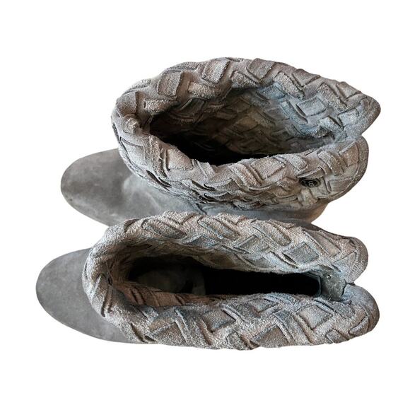 UGG Lynnea Arroyo Weave Chestnut Bootie Size 9 Beige Suede 2 Ways To Wear - Picture 6 of 12